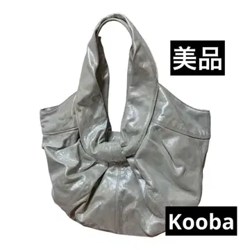 [새상품급] Kooba 쿠바 핸드백 실버 메탈릭 호보백
