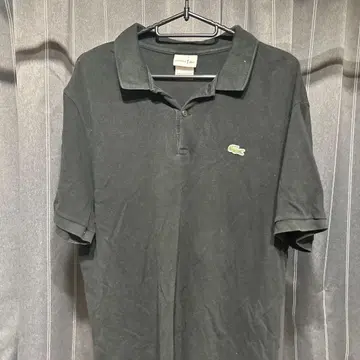 LACOSTE 블랙 피케 셔츠 프랑스 디자인