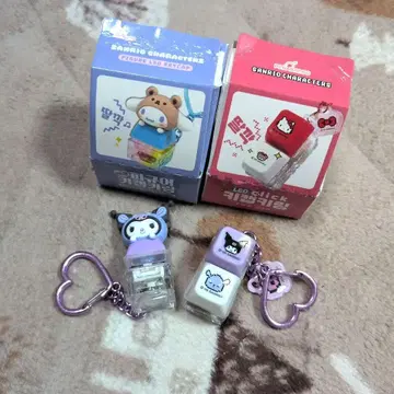 산리오 캐릭터즈 피규어 LED 키캡