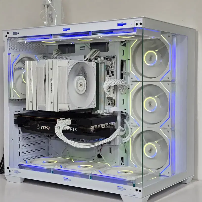 (새제품 반본체 공랭 화이트)9800X3D, 32GB, 게이밍컴퓨터본체