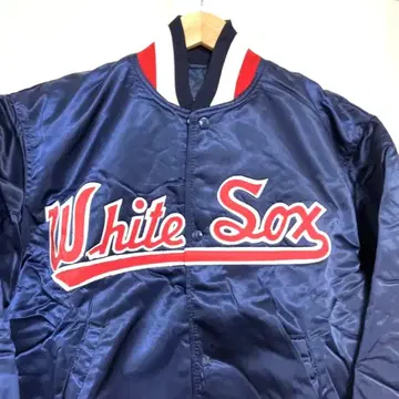 MLB 새틴 점퍼 시카고 화이트삭스 90년대 초반 미사용 L