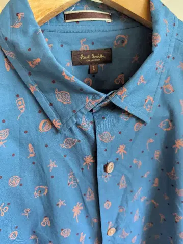 Paul Smith 해양 모티브 반팔 셔츠 L