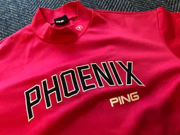 PING 원단 도톰 반팔 모크넥 루즈핏 M 사이즈 핑크