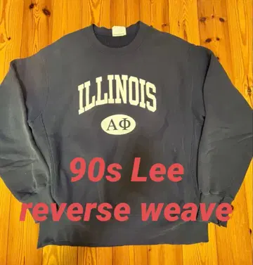 90s usa제 Lee Cross grain 리버스 위브 맨투맨