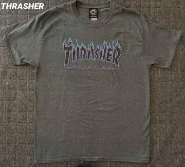 00s THRASHER 트레셔 파이어 프레임 T셔츠 스페이드