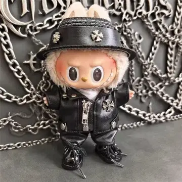 17cm 라부부 labubu 봉제인형 옷 갈아입기 4점 세트