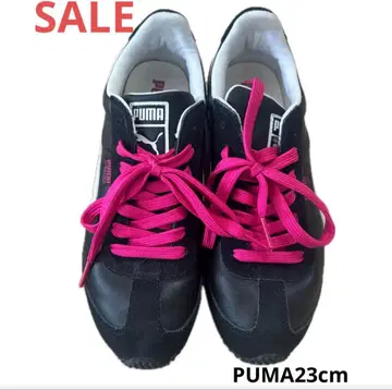 선착순 PUMA 푸마 스니커즈 블랙 핑크 23cm