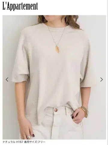 레미릴리프 W TUCK RAGLAN HALF SLEEVE TEE