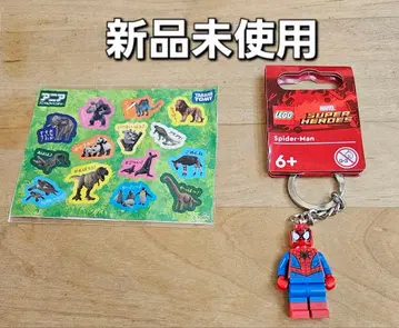 LEGO 스파이더맨 키링과 스티커
