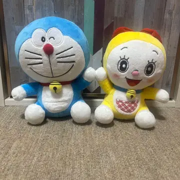 도라에몽 도라미짱 봉제 인형 2체 세트 전보 NTT