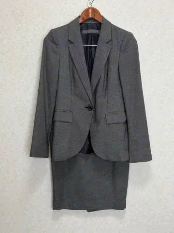 ZARA 그레이 스커트 수트 싱글 버튼