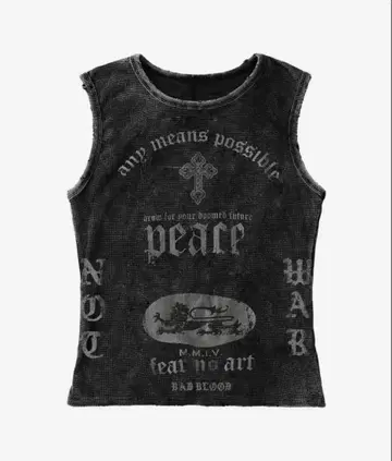 BAD BLOOD PEACE NOT WAR 배드 블러드 탱크탑
