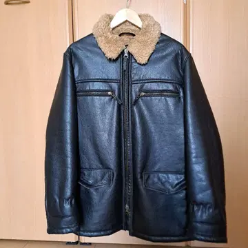 가격 인하! ARMANI JEANS 블랙 가죽 자켓 USA34