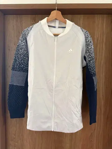 adidas 남성용 자켓 L 사이즈 화이트/네이비