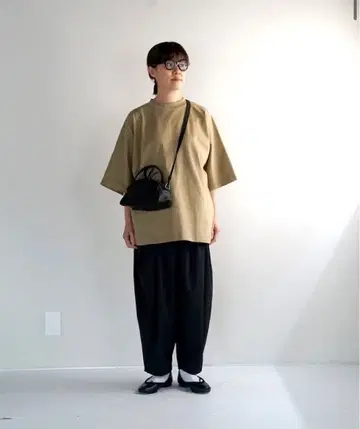 [ 미사용 새상품 ] 무인양품 태번수 죽편 오부소매 풀오버 XXS-XS