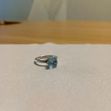 STAR JEWELRY 실버 반지 블루 토파즈 9호