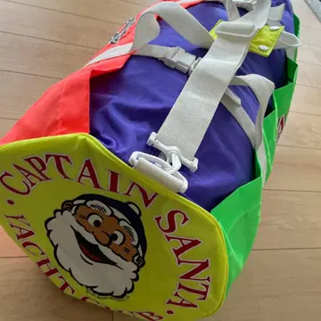 레어 90년대 CAPTAIN SANTA 큰 보스턴 백 드럼형
