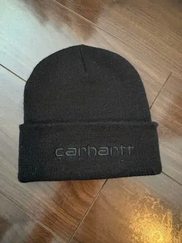 Carhartt 블랙 니트 모자