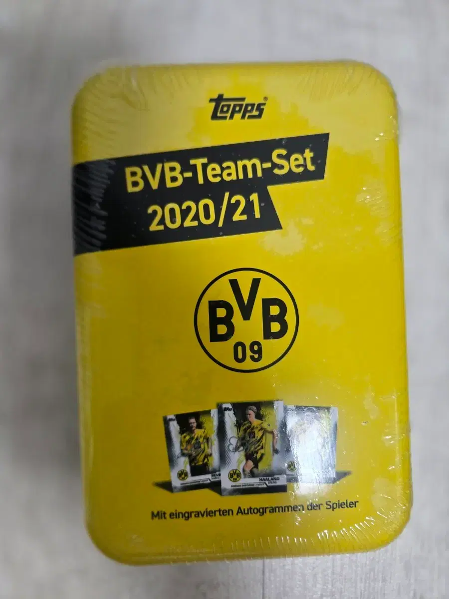 탑스 BVB 도르트문트 팀세트 2020/21 미개봉 틴 (홀란드 벨링엄)