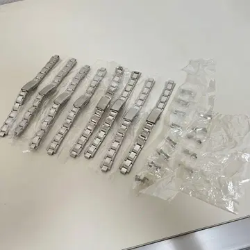 묶음 판매 시계 밴드 오이스터 밴드 여성용 실버 시계 벨트
