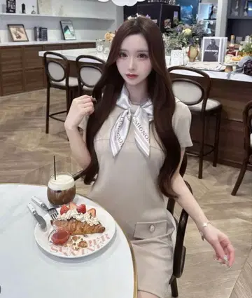 [ 완판템 ] Lumignon noble scarf dress 루미뇽