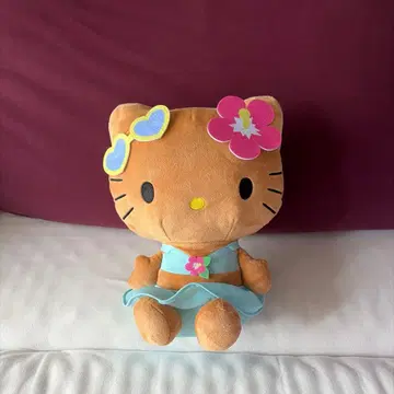헬로키티 봉제 인형 스카이블루 드레스