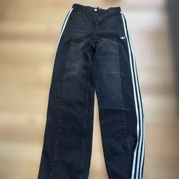 아디다스 블랙 데님 팬츠 XS