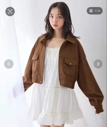 INGNI 페이크 스웨이드 빅 블루종 (셋업 가능)