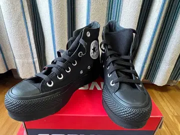 통굽 CONVERSE ALL STAR LIFTED HI 23.5cm 블랙