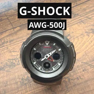 G-SHOCK AWG-500J casio 전파 솔라 블랙