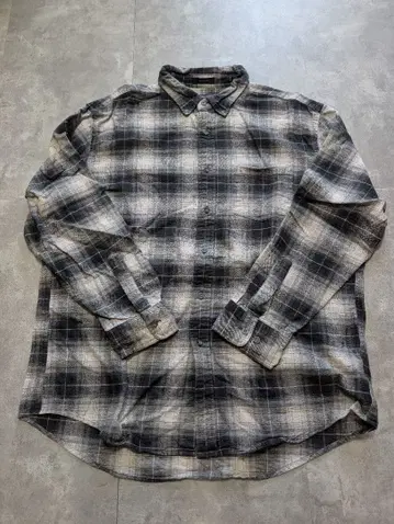 [옴브레] 펜들턴 PENDLETON 긴팔 옴브레 체크 플란넬 블랙 화이트