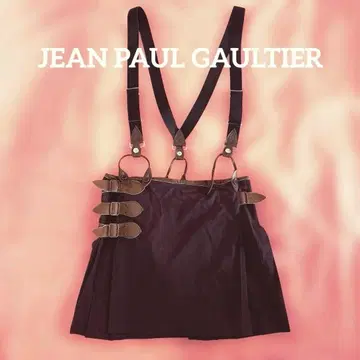 JEAN PAUL GAULTIER 빈티지 서스펜더 랩 스커트