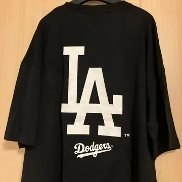 새상품 MLB LA 다저스 로고 블랙 T셔츠 4L 오버 사이즈