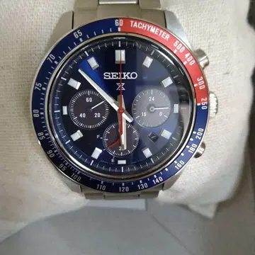 새상품급 SEIKO 프로스펙스 소라 크로노그래프 펩시 컬러