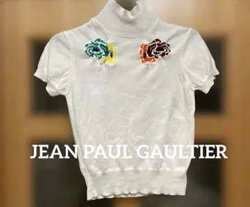JEAN PAUL GAULTIER 빈티지 비쥬 장식 꽃무늬 자수 상의