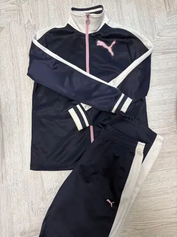 [새상품급] PUMA 저지 세트 네이비/화이트/핑크