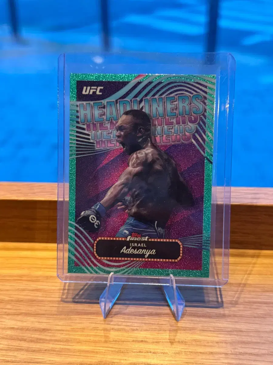 UFC 아데산야 Topps Finest 헤드라이너 카드