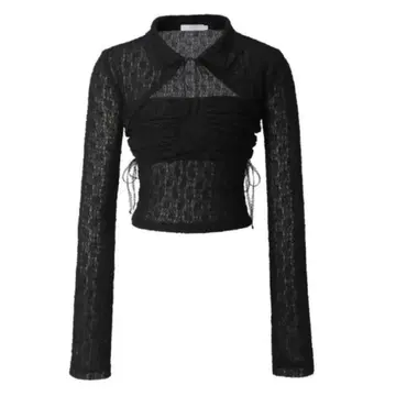 threetimes dear blouse black