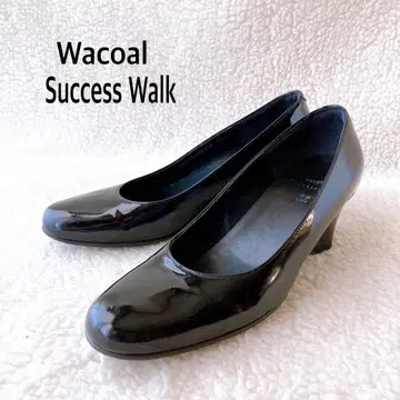 Wacoal 와코루 서세스워크 펌프스 에나멜 블랙 24.5cm