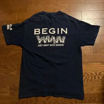 SUGAR CANE BEGIN WHAM 티셔츠 네이비