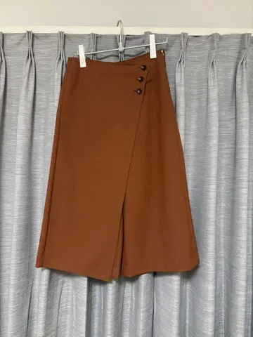 브라운 랩스타일 와이드 레그 팬츠