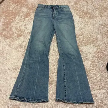AUTHEN 벨보텀 데님 라이트 블루 size:25