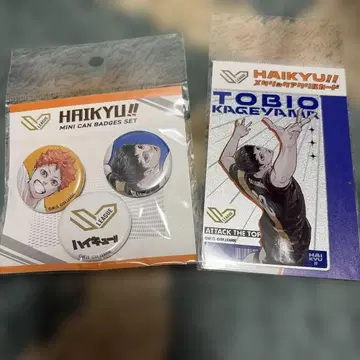 하이큐 SV리그 콜라보 캔뱃지 메탈릭 아크릴 카드