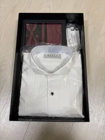 [ MAZZO ] 결혼식 신랑 윙 셔츠 커프스 포함