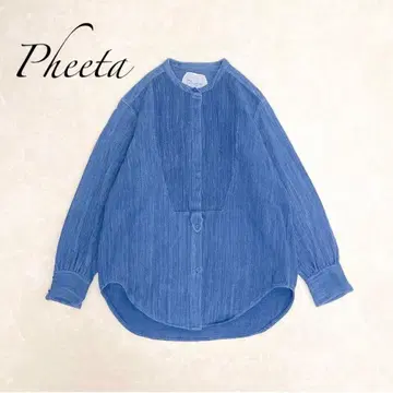 새상품급 Pheeta 핀턱 Trinity 데님 셔츠