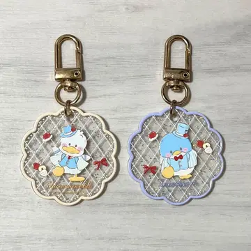 산리오 통통 클리어 키링 오리 페클 턱시도샘
