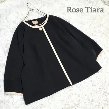 Rose Tiara 바이컬러 테일러드 자켓 빅 사이즈 50