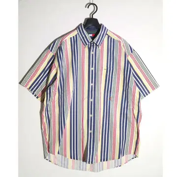 TOMMY HILFIGER 90' 빈티지 멀티 스트라이프 셔츠