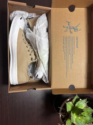 Converse Jack Purcell 베이지 하이컷