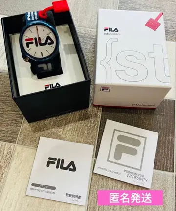 새상품 휠라 FILA 남녀 공용 실리콘 스트랩 손목시계 아날로그 워치